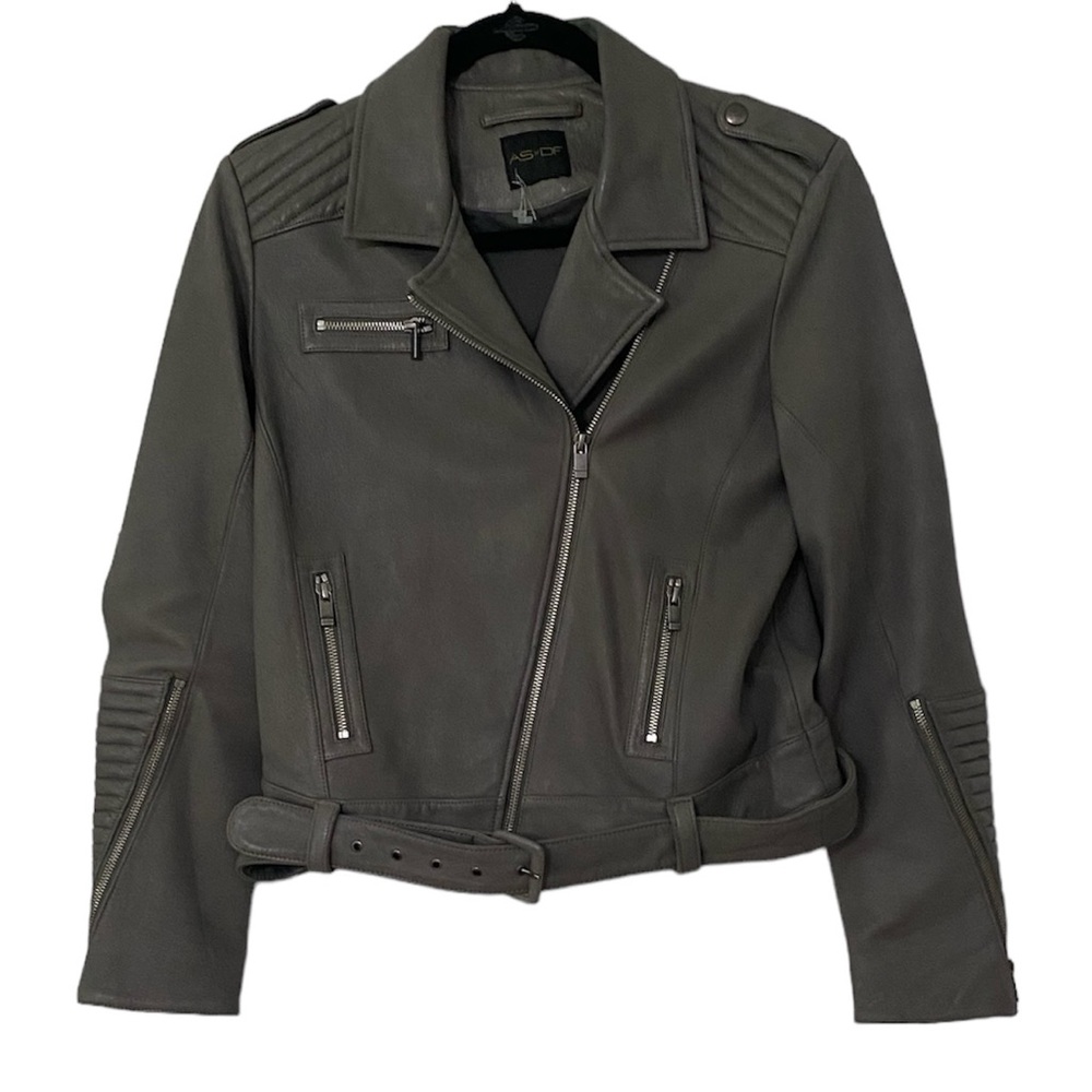 AS by DF Gray Moto Jacket S